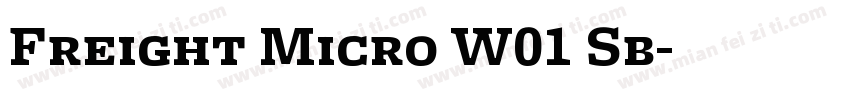 Freight Micro W01 Sb字体转换